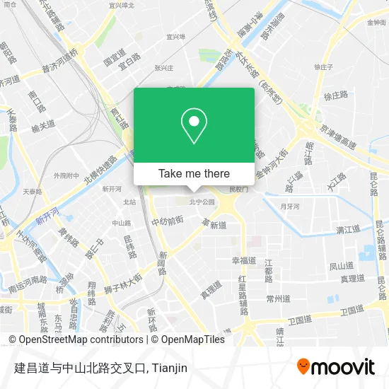 建昌道与中山北路交叉口 map