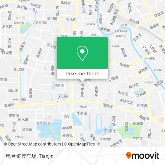 电台道停车场 map