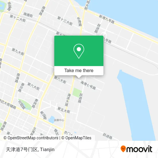 天津港7号门区 map