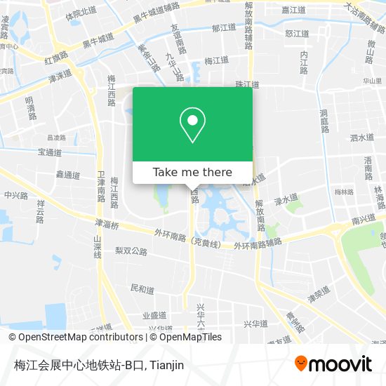 梅江会展中心地铁站-B口 map
