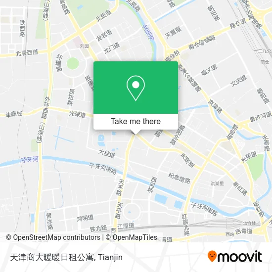 天津商大暖暖日租公寓 map