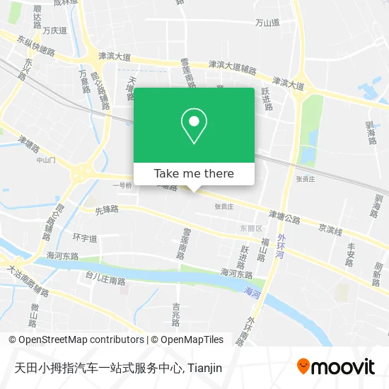 天田小拇指汽车一站式服务中心 map