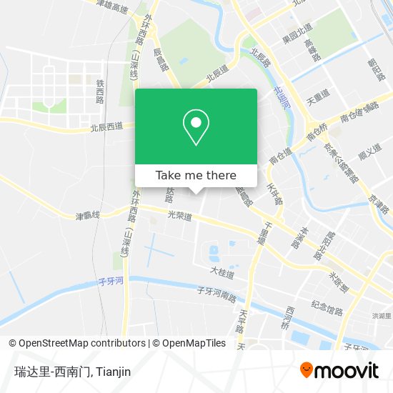 瑞达里-西南门 map