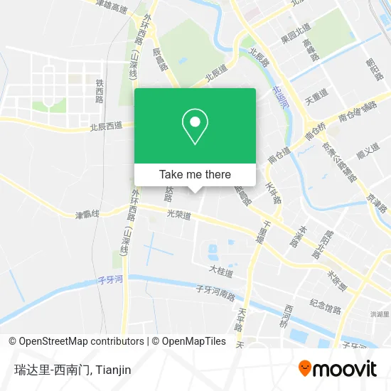 瑞达里-西南门 map