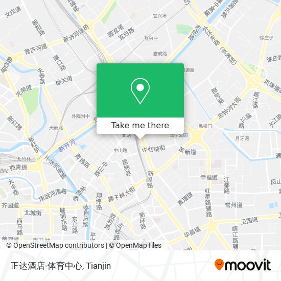 正达酒店-体育中心 map