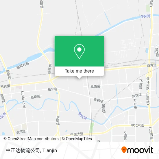 中正达物流公司 map