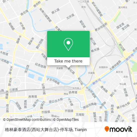 格林豪泰酒店(西站大舞台店)-停车场 map