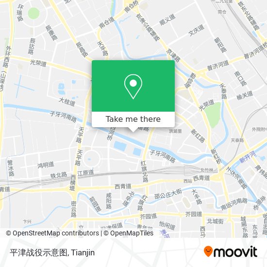 平津战役示意图 map