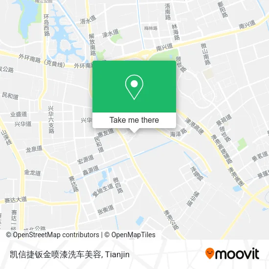 凯信捷钣金喷漆洗车美容 map