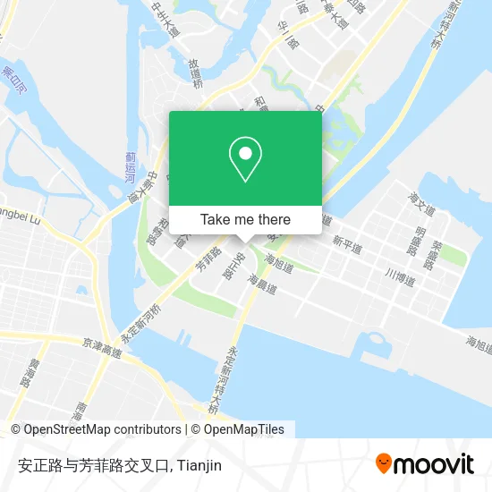 安正路与芳菲路交叉口 map