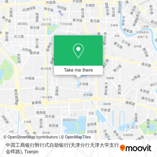 中国工商银行附行式自助银行(天津分行天津大学支行金晖路) map