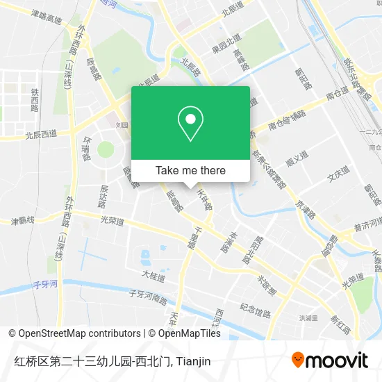 红桥区第二十三幼儿园-西北门 map