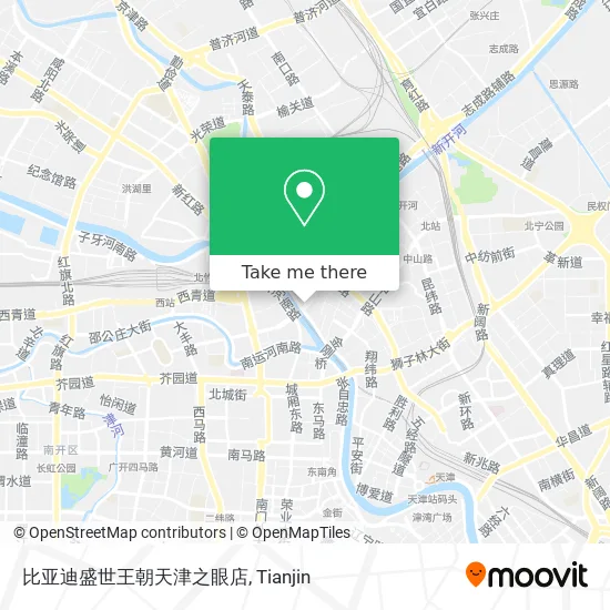 比亚迪盛世王朝天津之眼店 map