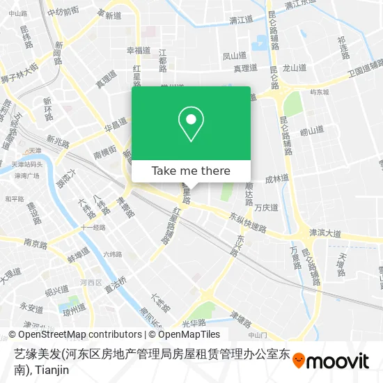 艺缘美发(河东区房地产管理局房屋租赁管理办公室东南) map