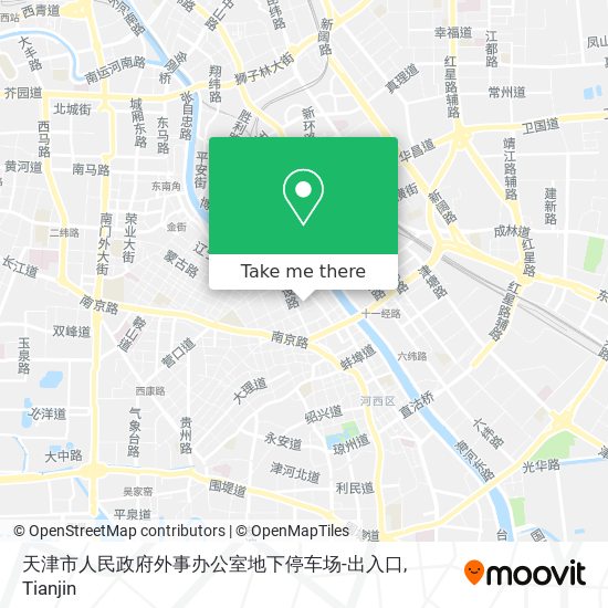 天津市人民政府外事办公室地下停车场-出入口 map