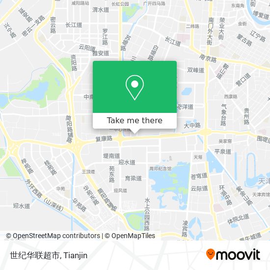 世纪华联超市 map