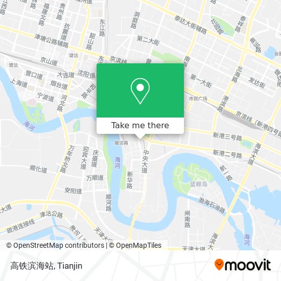 高铁滨海站 map