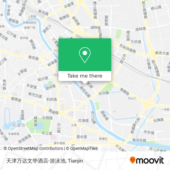 天津万达文华酒店-游泳池 map