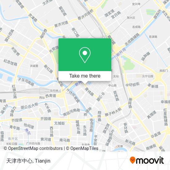 天津市中心 map