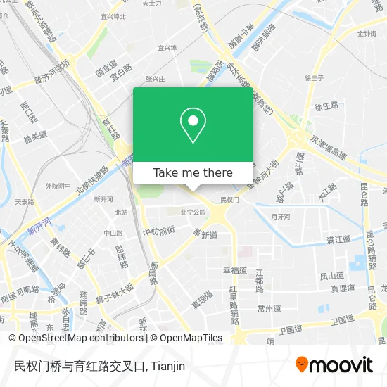 民权门桥与育红路交叉口 map