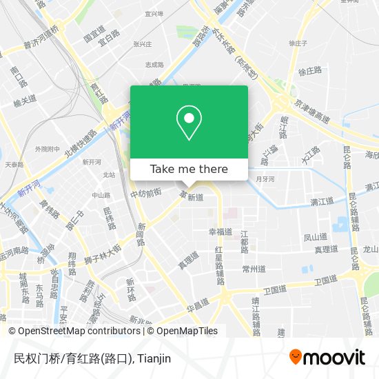 民权门桥/育红路(路口) map