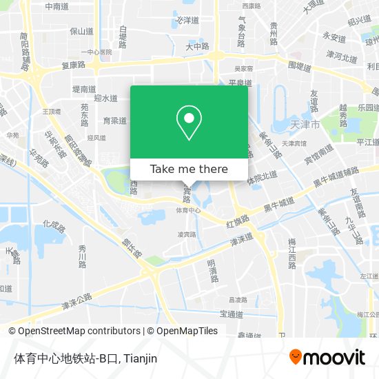 体育中心地铁站-B口 map
