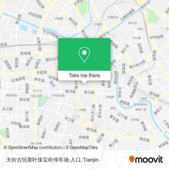 天街古玩茶叶珠宝街停车场-入口 map