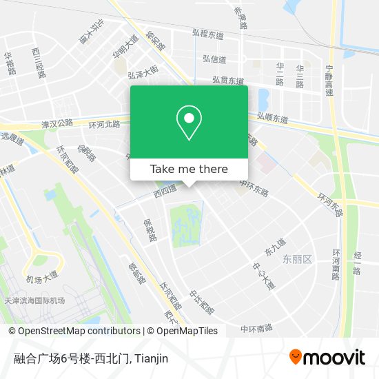 融合广场6号楼-西北门 map