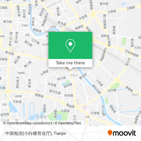 中国电信(小白楼营业厅) map