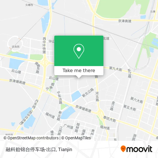 融科贻锦台停车场-出口 map