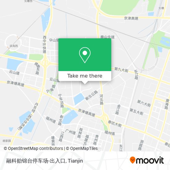 融科贻锦台停车场-出入口 map