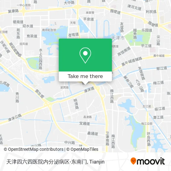 天津四六四医院内分泌病区-东南门 map