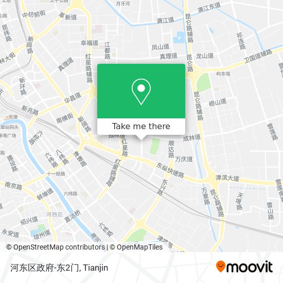河东区政府-东2门 map