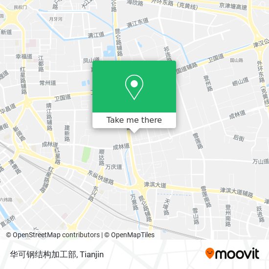 华可钢结构加工部 map