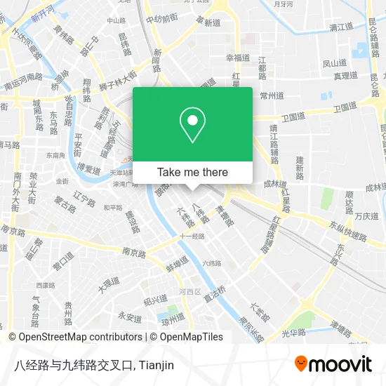 八经路与九纬路交叉口 map