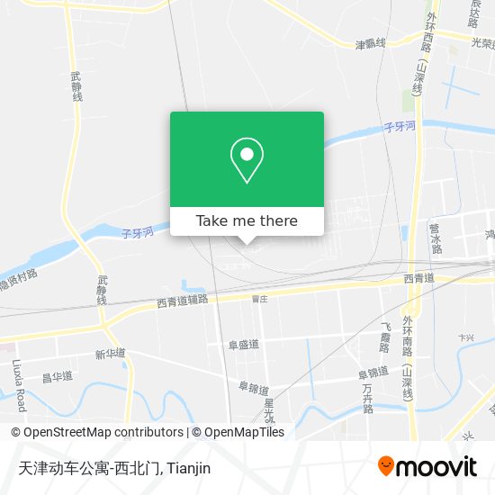 天津动车公寓-西北门 map