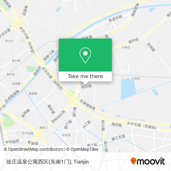 徐庄温泉公寓西区(东南1门) map