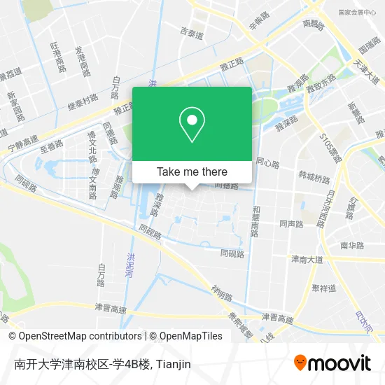 南开大学津南校区-学4B楼 map