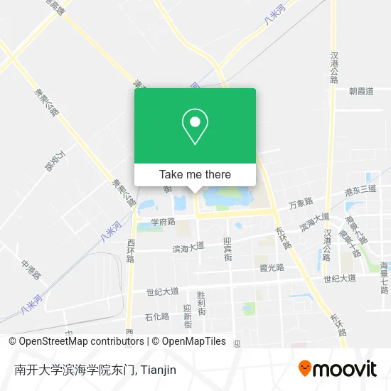 南开大学滨海学院东门 map