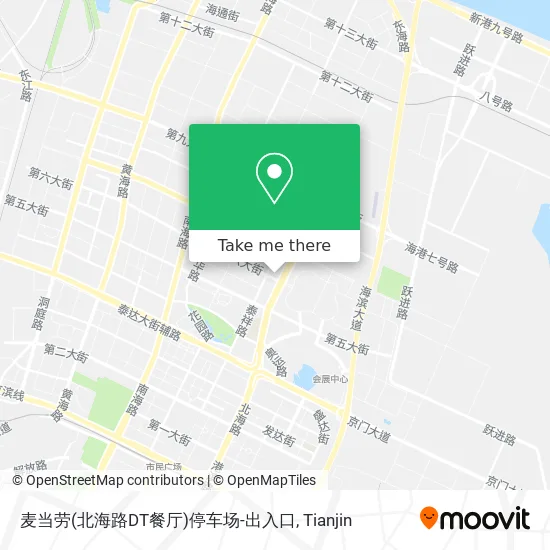麦当劳(北海路DT餐厅)停车场-出入口 map