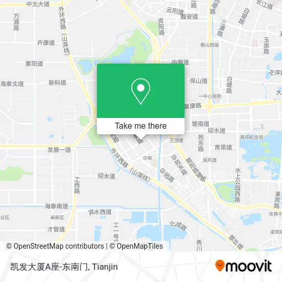 凯发大厦A座-东南门 map