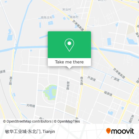 敏华工业城-东北门 map