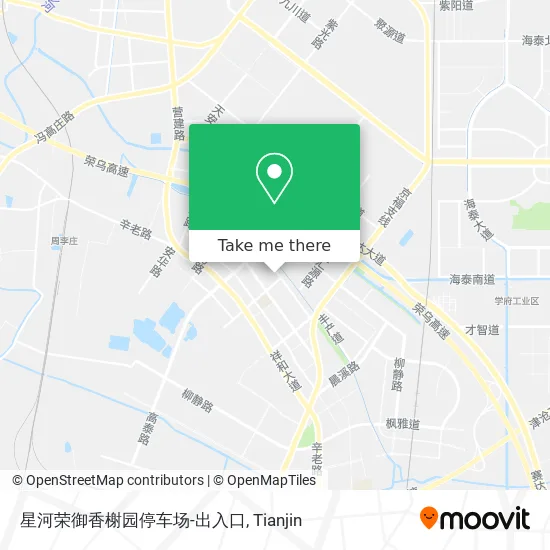 星河荣御香榭园停车场-出入口 map