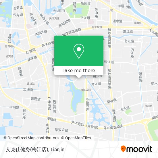 艾克仕健身(梅江店) map