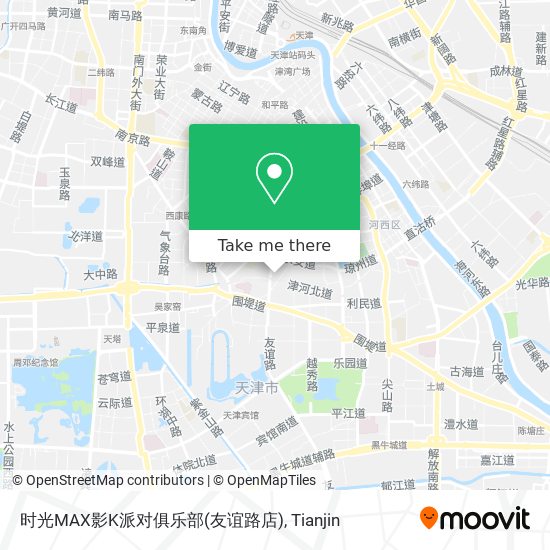 时光MAX影K派对俱乐部(友谊路店) map