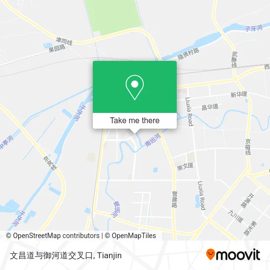 文昌道与御河道交叉口 map