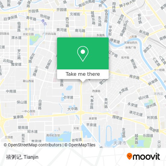 禧粥记 map