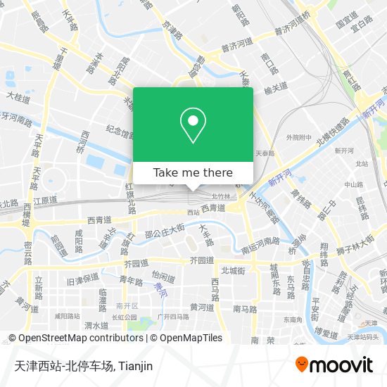 天津西站-北停车场 map