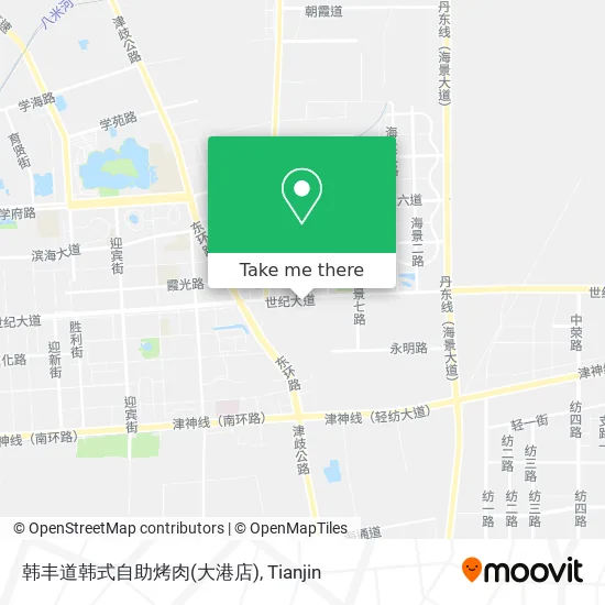 韩丰道韩式自助烤肉(大港店) map