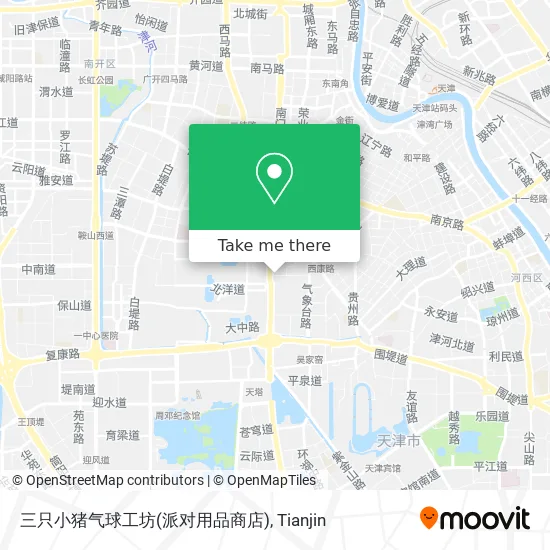 三只小猪气球工坊(派对用品商店) map